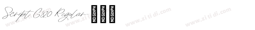 Script G820 Regular字体转换